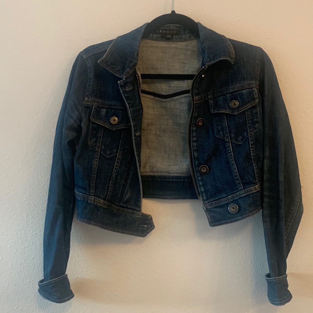 Cropped Theory Jean Jacket